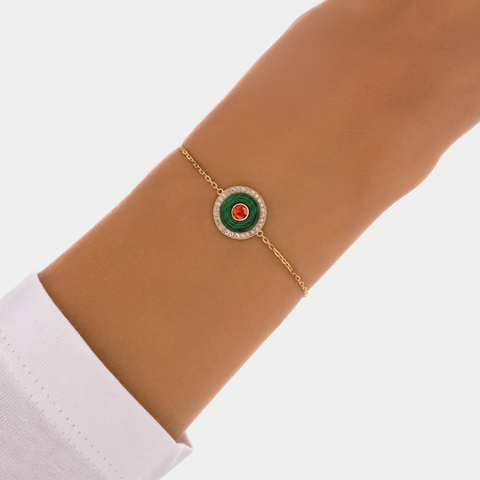 BOHO EARTH BRACELET MEDIUM MALACHITE
