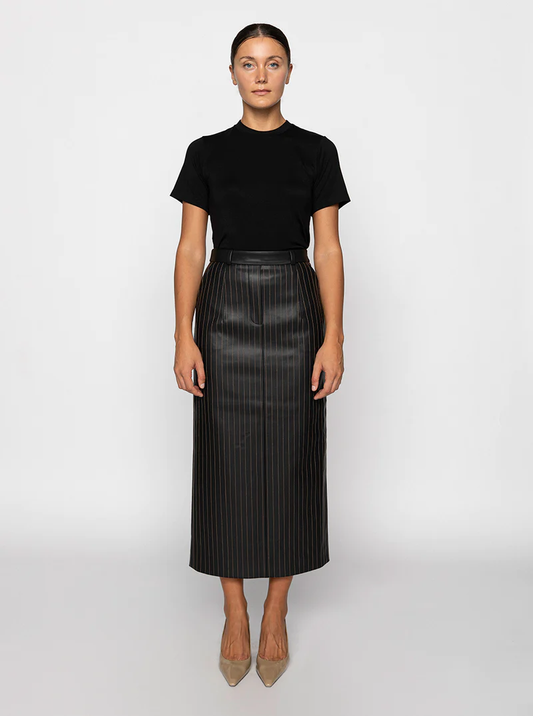 IRINA FAUX LEATHER SKIRT