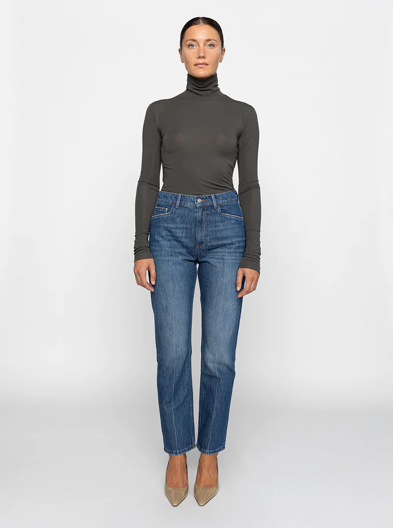 WEI TURTLENECK TOP DARK GREY
