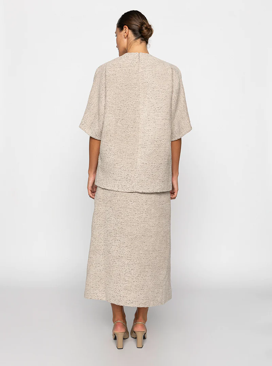 RHEA BOUCLÉ TOP BIEGE