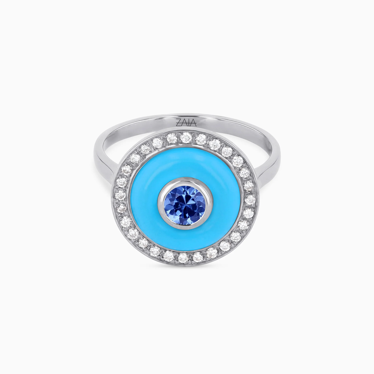 BOHO EARTH RING MEDIUM TURQUOISE