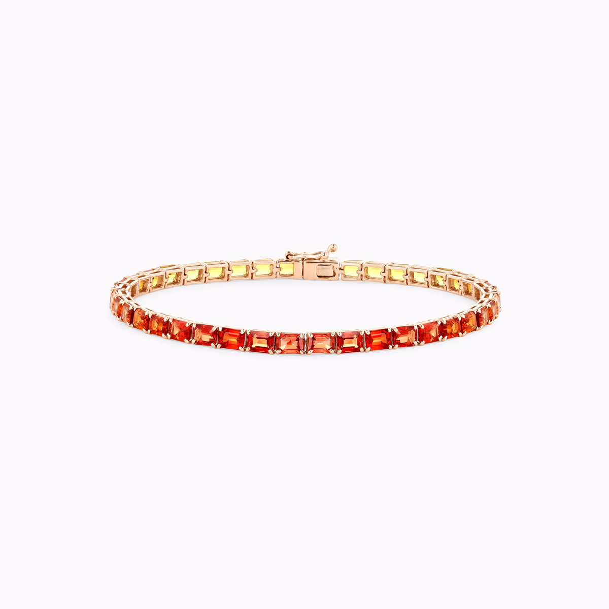 CLASSIX SAPPHIRE TENNIS BRACELET ORANGE