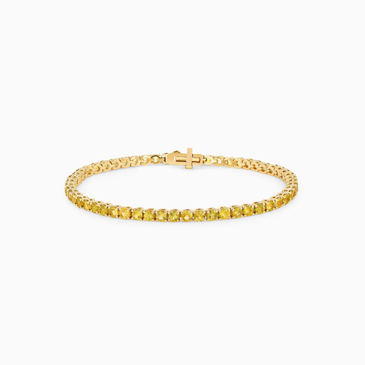 CLASSIX SAPPHIRE TENNIS BRACELET YELLOW