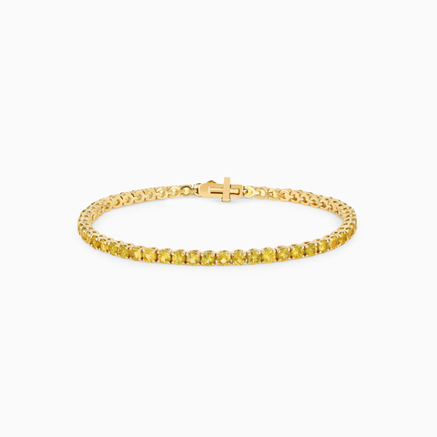 CLASSIX SAPPHIRE TENNIS BRACELET YELLOW