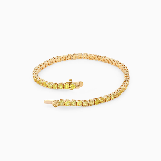CLASSIX SAPPHIRE TENNIS BRACELET YELLOW