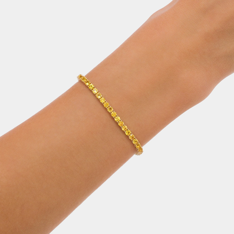 CLASSIX SAPPHIRE TENNIS BRACELET YELLOW